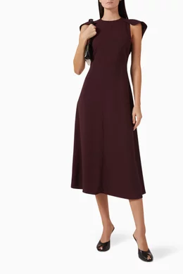 cos dress purple COS Relaxed Linen Shirt Dress