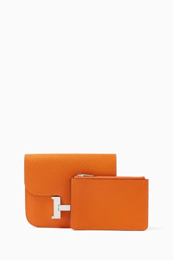 Constance Slim Wallet in Leather