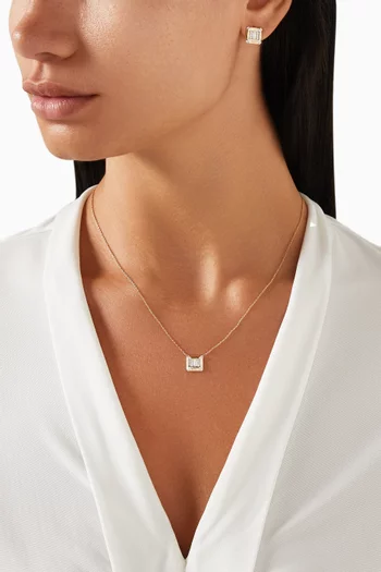 Heirloom Baguette Necklace in 14kt Yellow Gold