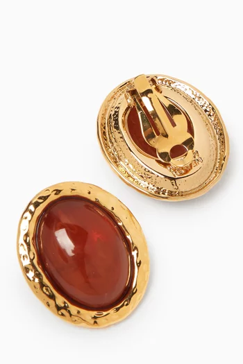 Beverly Clip-on Earrings in 18kt Gold-plated Metal