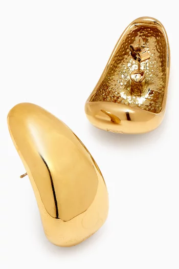 Beanie Earrings in Gold-plated Metal