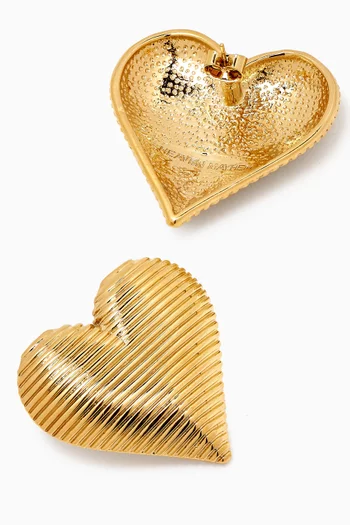 Real Love III Earrings in Gold-plated Metal