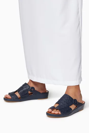 Najdy Ostrich Fermer Sandals   