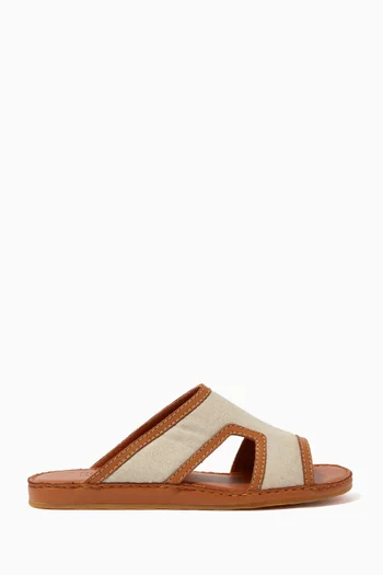 Western Arca Textile Sandals   