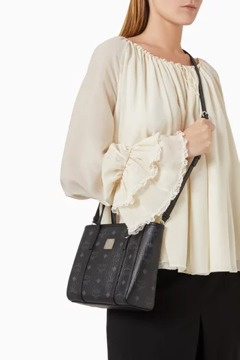 Mini Toni Shopper Tote Bag in Visetos