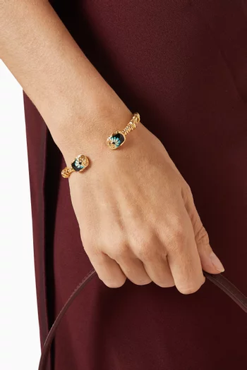 Duality Scaramouche Cuff Bracelet in Gold-plated Brass