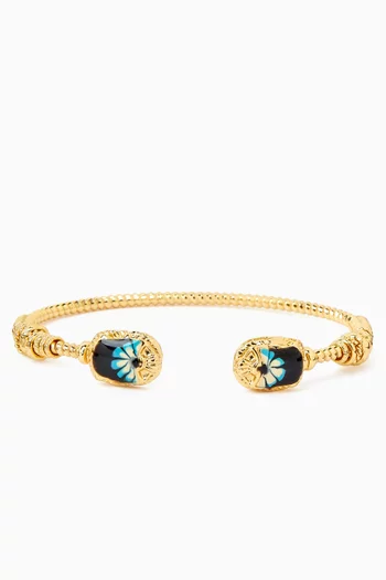 Duality Scaramouche Cuff Bracelet in Gold-plated Brass