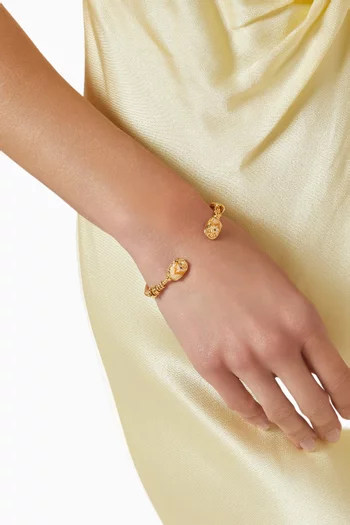 Duality Scaramouche Cuff Bracelet in Gold-plated Brass