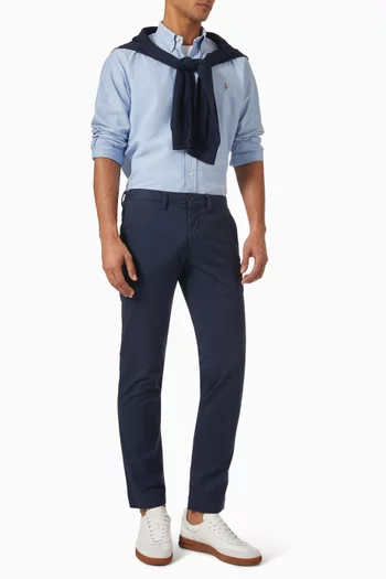 Slim-fit Pants in Stretch-cotton