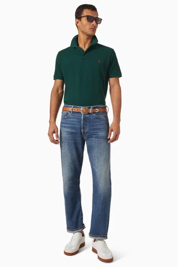 Logo Slim-fit Polo T-shirt in Cotton