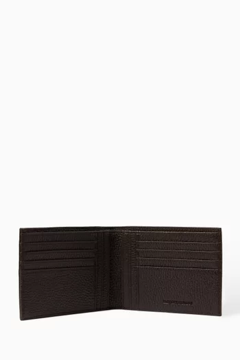 Logo Wallet & Keyring Gift Set in Leather