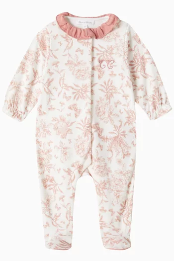 Floral Print Romper in Cotton