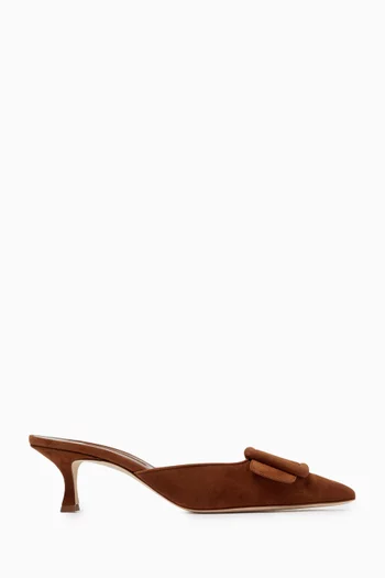 Maysale 50 Mules in Suede