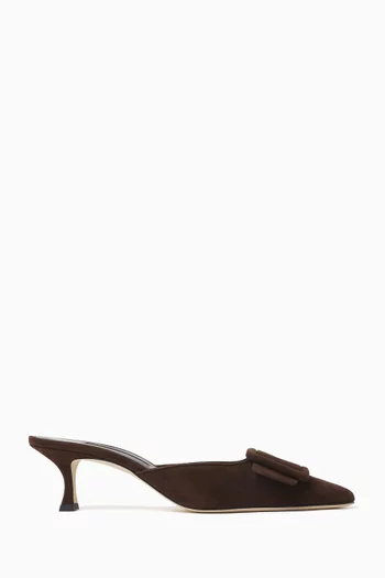 Maysale 50 Mules in Suede