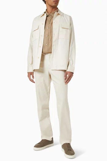 Short-sleeve Shirt in Linen
