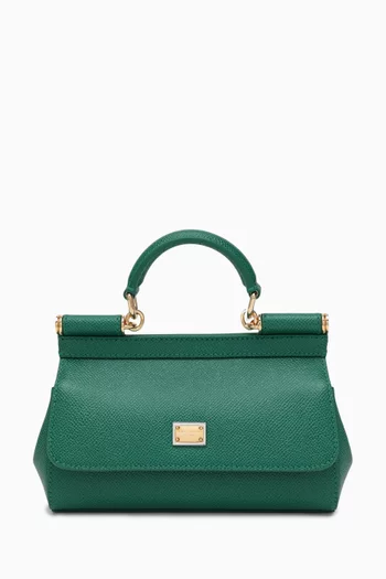 Small Miss Sicily East West Bag in Dauphine Leather