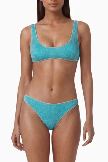 Lumiere Sporty Bikini Set in Lurex