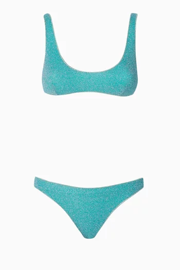 Lumiere Sporty Bikini Set in Lurex