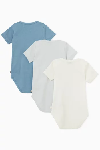 Bodysuits in Organic Cotton, Set of 3