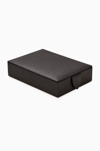 Travel Tray Jewellery Box in Calf Leather