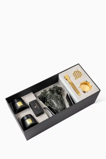 Grey Flower Burner  Gift Set