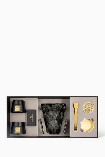 Grey Flower Burner  Gift Set