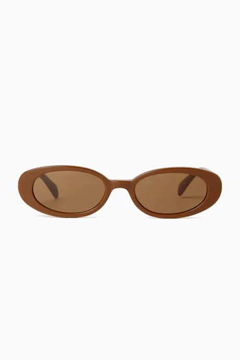 Olivia Oval Sunglasses in Acetate
