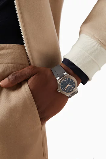 Riviera Automatic Steel & Titanium Watch, 42mm
