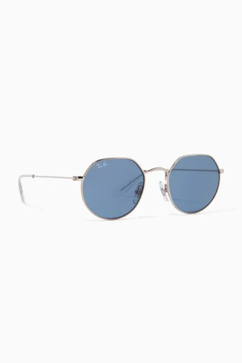 Junior Square Sunglasses in Metal
