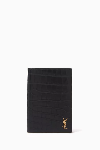 Monogram Card Holder in Leather