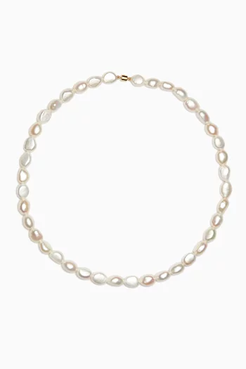 Kiku Pearl Necklace in 18kt Gold