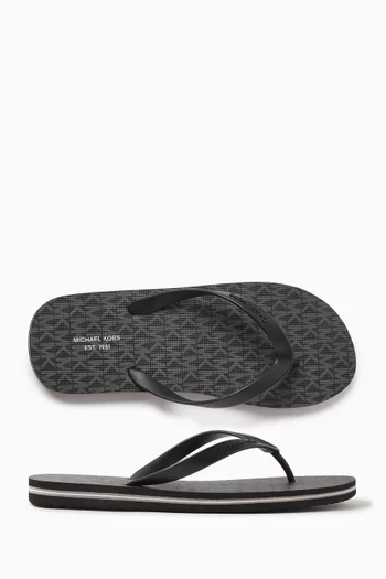 Travis Flip Flops in Rubber