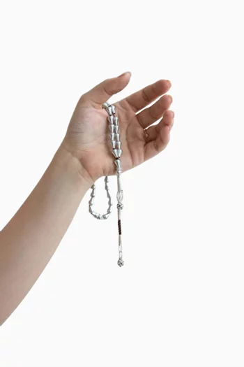 Large Aluminium Masbaha Prayer Beads