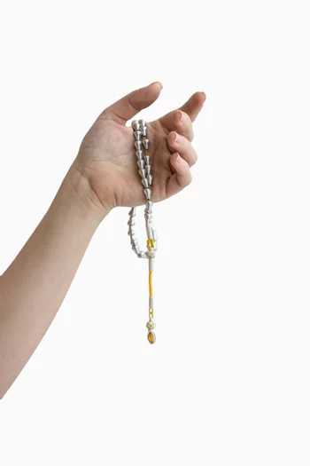 Small Aluminum Masbaha Prayer Beads
