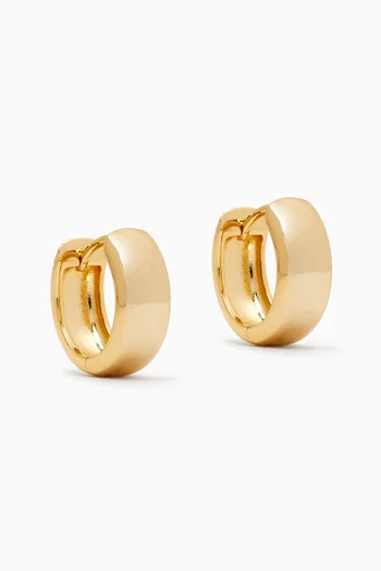 Monaco Huggies in Gold-plated Brass