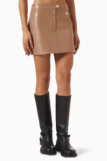 Reedition Mini Skirt in Vinyl