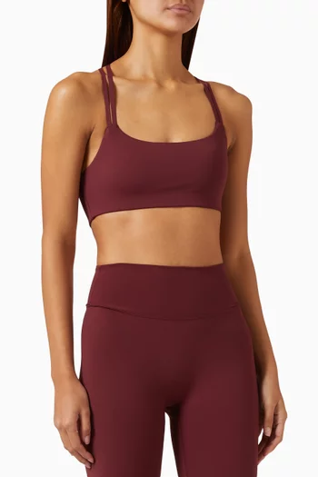 Cross Back Bra in Stretch-nylon