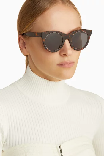 Cabana Round Sunglasses in Acetate
