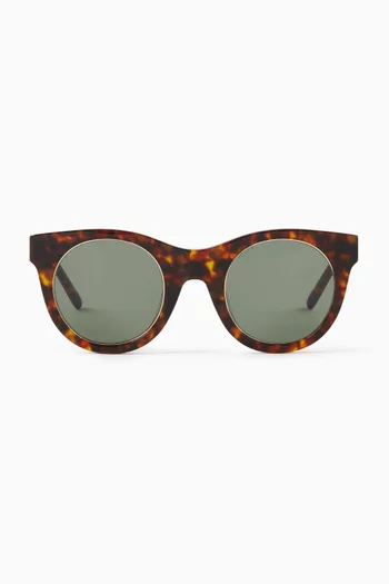 Cabana Round Sunglasses in Acetate