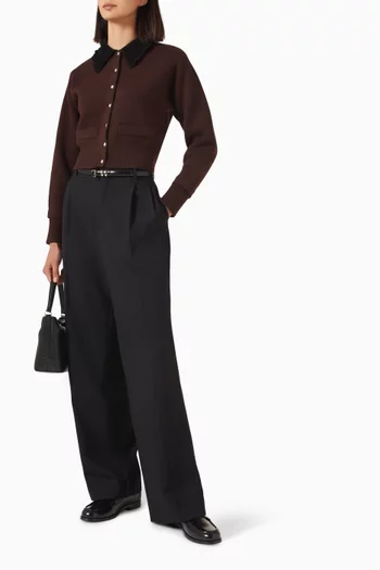 Etienne Crop Cardigan in Viscose Blend
