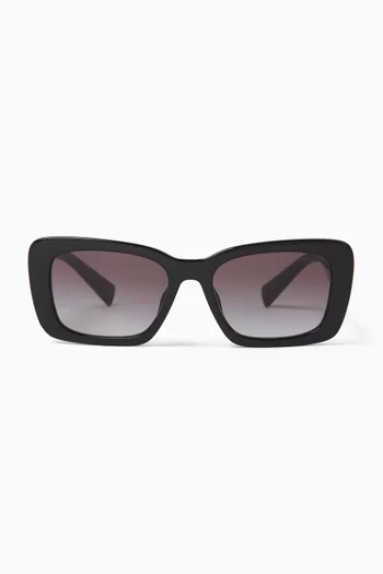 Rectangle Sunglasses in Acetate
