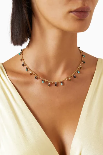 Tangerine Necklace in Gold-plated Metal