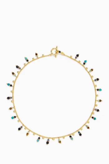 Tangerine Necklace in Gold-plated Metal