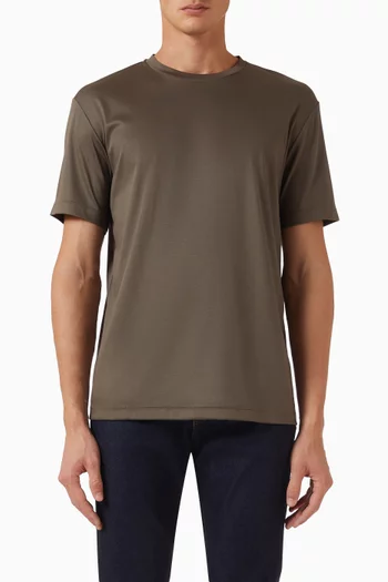 T-shirt in Cotton Interlock