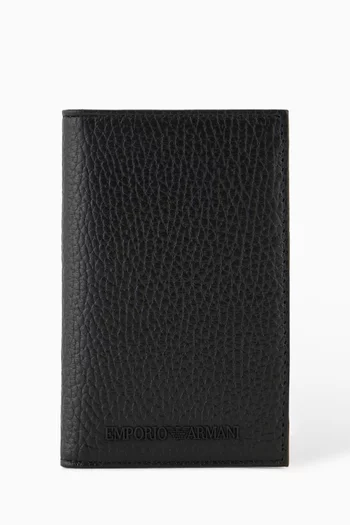 EA Bi-fold Wallet in Tumbled Leather