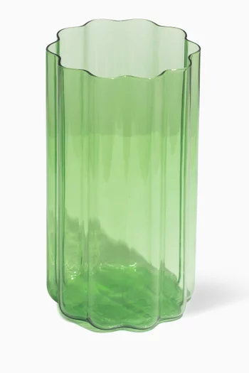 Wave Vase in Glass