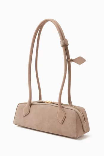 Small Le Teckel Shoulder Bag in Suede