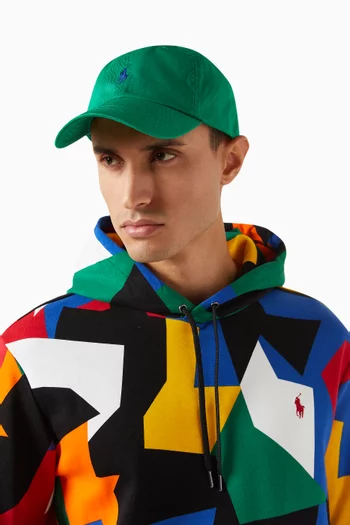 Classic Logo Baseball Cap in Cotton Twill