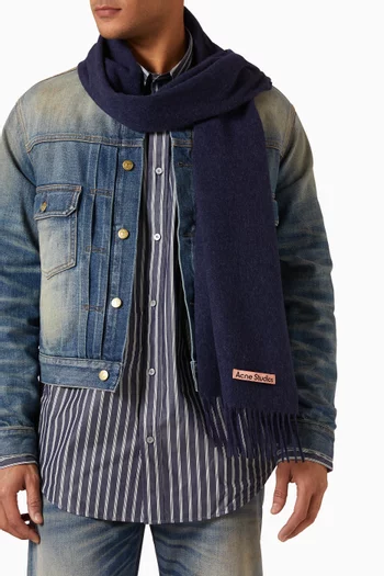 Fringed Scarf in Wool