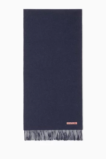 Fringed Scarf in Wool